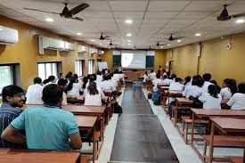 Interior view of medical library at Gandhi Medical College