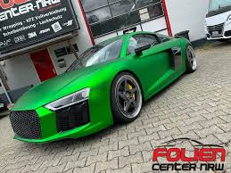 Audi is celebrating 10 years of its r8 supercar with the r8 v10 decennium (the latin word for decade). Foliencenter Nrw Audi R8 V10 Foliert In Grun Chrom Matt Facebook
