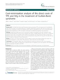 Pdf Cost Minimization Analysis Of The Direct Costs Of Tpe
