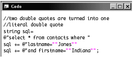 We can escape double quotes in a string by using a escape character backslash (\). Using Literal Strings Manipulating Strings In C Peachpit