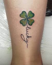 Lucky Four Leaf Clover Tattoos The Testimony Of Love 2019 Page 26 Of 38 Soflyme Clover Tattoos Four Leaf Clover Tattoo Celtic Tattoo For Women