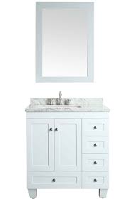 • you can place everything you need for your morning routine in them and on their surface, from an organizer with toothbrushes to your makeup kits. Eviva Happy 30 X 18 Transitional White Bathroom Vanity With White Carrara Marble Counter Top Walmart Com White Vanity Bathroom White Bathroom Bathroom Vanity