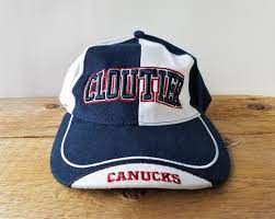 Vintage Dan Cloutier 39 Vancouver Canucks Strapback Pinwheel Etsy Canucks Vancouver Canucks Fitted Hats
