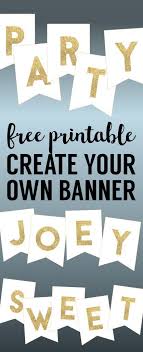 Gold Free Printable Banner Letters Paper Trail Design Free Printable Banner Letters Birthday Banner Free Printable Free Printable Banner