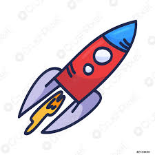 Finden sie perfekte illustrationen zum thema rakete von getty images. Cartoon Rakete Hand Gezeichnet Umriss Illustration Niedlich Space Shuttle Cliparts Stock Vektorgrafi Crushpixel