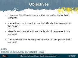 Unlimited treatments for life at no additional cost. Chapter 22 Hair Removal Copyright 2012 Milady A