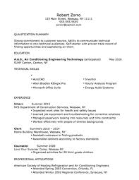 sample resumes suny canton