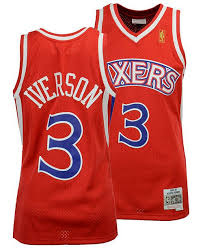 Big Boys Allen Iverson Philadelphia 76ers Hardwood Classic Swingman Jersey