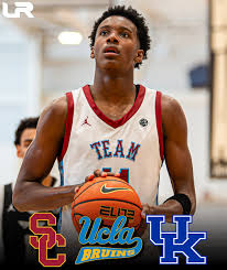 NEWS: 2026 5⭐️ Christian Collins is down to three schools, he told  @league.ready: Kentucky USC UCLA The 6-foot-8 forward from Bellflower, CA  has taken visits to all three programs. #4 overall in