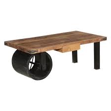 Round coffee tables are also a great solution for smaller. Country Style Wagon Cart Coffee Table W 2 Drawers