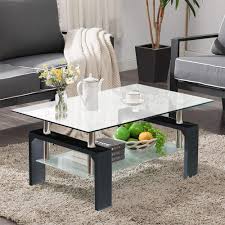 The versatile hauga series features storage solutions that can be used in any part of your home, including living room, hallway, dining room and bedroom. 2 Tier Glass Coffee Table Rectangle Open Shelf Coffee Accent Table Living Room Table With Glass Shelf Large Storage Space Cocktail Table Center Table With Metal Legs For Home Office B1668 Walmart Com