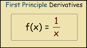 How To Differentiate 1 X From First Principles Youtube