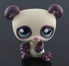 Littlest Pet Shop Cream Purple Panda W Aqua Eyes 822 Pet Shop Little Pets Littlest Pet Shop