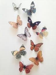 Find images of butterfly decoration. Butterfly Decorations 10 Natural 3d Butterflies Home Pictures Wedding Hand Made Ebay
