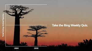 Today's quiz on bing is a whole new way to learn. Microsoft Bing On Twitter By 2050 Half Of All Creatures Alive Could Be Extinct Take The Bingsearchtrends Quiz To See How This Fits Into This Past Week S News Https T Co Gz09zemzxf Https T Co Aopbyaftng