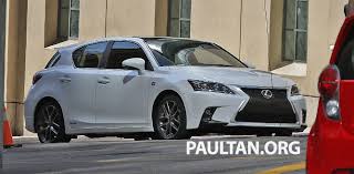 Lexus ct 200h f sport is a 5 seater hatchback available at a starting price of ₱3.18 million in the philippines. Lexus Ct 200h F Sport Facelift Completely Undisguised