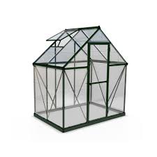 Palram Harmony 6 Ft X 4 Ft Polycarbonate Greenhouse In Green 701635 The Home Depot In 2020 Polycarbonate Greenhouse Greenhouse Polycarbonate Panels