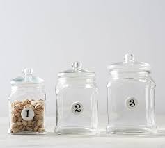 Skip to main search results. Numbered Glass Canisters Set Of 3 Kitchen Accessories Pottery Barn