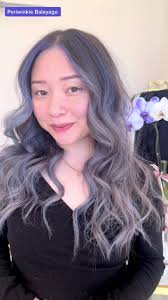 Periwinkle Highlights in Hair