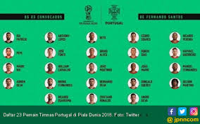 9 nama pesepak bola portugal yang sering diucapkan kurang tepat. Skuat Portugal Di Piala Dunia 2018 Sang Pahlawan Dicoret Jpnn Com