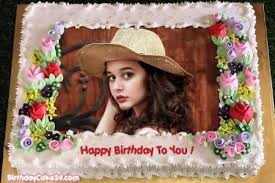 Photo Editing Happy Birthday Cake With Photo Frame Latest Happy Birthday Cake With Name And Photo Frame Happy Birthday Cake Pictures Happy Birthday Cakes Anniversary Cake With Photo