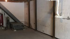To install steel beam foundation support, the floor along the foundation walls must be jackhammered where the beams will be placed. Bowed Wall Repair Syracuse Rochester Binghamton