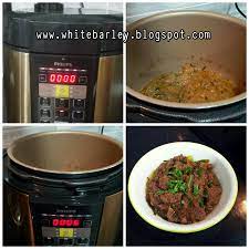 Kalau ada pressure cooker boleh guna pressure cooker. Philips Pressure Cooker White Barley Pressure Cooker Recipes Cooker Recipes Instant Pot Pressure Cooker