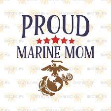 Proud Marine Mom Svg Marine Svg Marine Mom Svg Marine Decor Svg Mom Gift Svg Patriotic Svg America Svg Silhouette Svg Cricu Marine Svg Marine Mom Patriotic Svg
