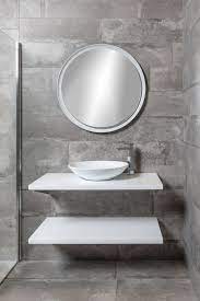 ronde badkamerspiegel wit badkamerspiegel badkamermeubel ideeen badkamer