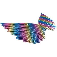 Sein radialer farbverlauf ist das mehr oder weniger verweißlichte spektrum des sonnenlichts. Mola 63072 Flugel Rainbow Regenbogen Pastell Einhorn Karneval Kostum Kinder Ebay