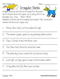 Drew, led, read, dreamt or dreamed 3. Irregular Verbs Education World