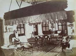 Colonial India Bungalow With Punkah ...