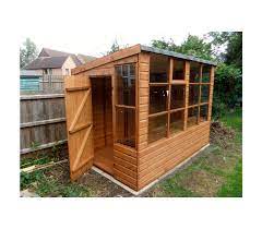 We offer this structure in a range of sizes and we also include a maintenance free roof made from powder. Potting Sheds Shiplap Insheds