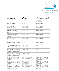 Our Price List With Dicounts Domesticcleaning Commercialcleaning Clean Cleaning Business Construction Cleaning Cleaning Business Commercial Cleaning