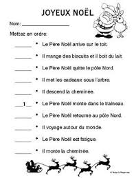 French Christmas Worksheet Mets En Ordre Students Must Put In Order 10 Sentences About What Santa Does O Christmas Worksheets 10 Sentences French Sentences
