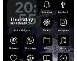 150 Ios 14 Homepage App Icons Black App Icons Ios Homescreen Etsy App Icon Cover App Ios App Icon