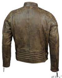 Mens Real Soft Leather Slim Fit Antique Washed Brown Urban Retro Biker Jacket Ebay Biker Jacket Brown Leather Jacket Dad Fashion