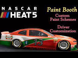 How did you pick your favorite nascar driver? Nascar Heat 5 Paint Booth Guide Custom Paint Schemes And Driver Customization Youtube