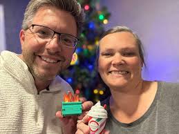 2025 ornament exchange in the books. Each kid picks out an ornament for a  sibling. The ornament reflects something that occurred or was of interest  to them in the year. By the