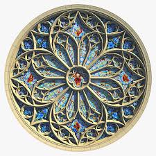 Windows Cathedral Saint John 3d Model Stained Glass Church Gothic Rose Stained Glass Art