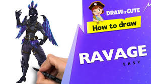 The fortnite ravage skin is a new legendary outfit coming to the battle royale game. How To Draw Ravage Fortnite Season 7 Tutorial On Behance