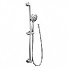 Moen 3558ep Chrome Multi Function Hand Shower With Slide Bar Includes Hose Hand Held Shower Shower Accessories Handheld Shower Head