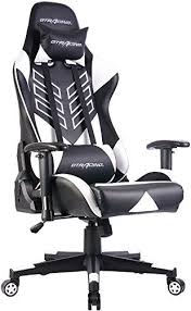 Gtracing Executive High Back Gaming Chair Computer Office Chair Pu Leather Swivel Chair Racing Chair Gt007 White Sport Chair Racing Chair Leather Swivel Chair