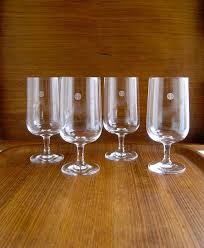 1960 S Pan Am Airlines Wine Glasses Set 4 First Class Etsy Vintage Wine Glasses Vintage Wine Vintage Airlines