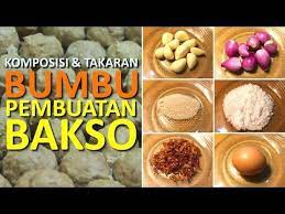 Komposisi Dan Takaran Bumbu Dalam Pembuatan Bakso Youtube Ide Makanan Makanan Kreatif Cemilan