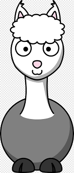 Draw the legs closest to us. Llama Cartoon Alpaca Simple Cartoon White Face Head Png Pngwing