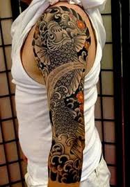 Black And White Koi Fish Tattoo Leg Koi Fish Tattoo Koi Tattoo Tattoos Full Sleeve Tattoos