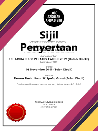 Posted by maie khayalan seni at 4:37 am. Template Sijil 1