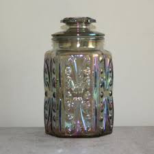 vintage glass canisters kitchen