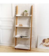 Équipez votre petite salle de bain de cet ensemble double vasque compact et pratique dans son coloris chaleureux bois scandinave et inox. Etagere Echelle Bambou 4 Niveaux